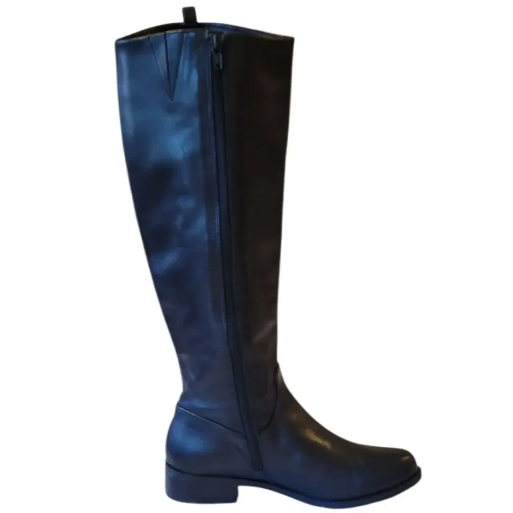 Gianni Bini Jayceson Black Leather Riding Boots Size 5.5 M